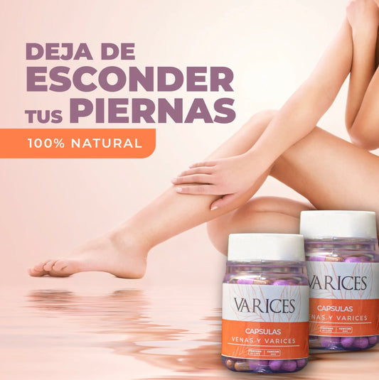 VARICES NATURAL 🌸 90 CAPSULAS (3 MESES) + ENVIO GRATIS 🇬🇹🎁