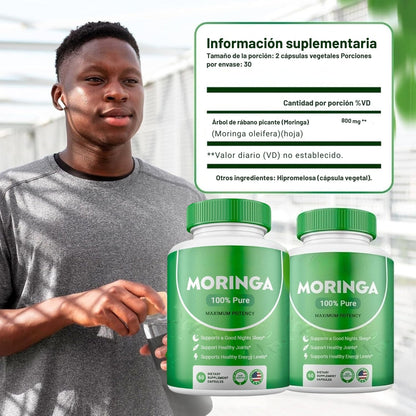 DUO MORINGA 100% PURA🍃+ ENVÍO GRATIS A GUATEMALA 🇬🇹.